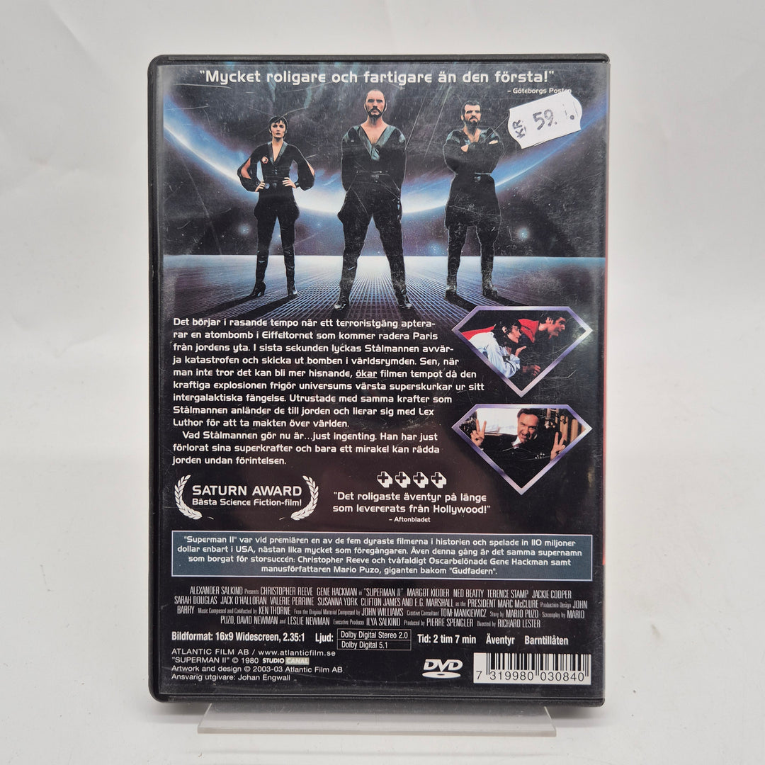 Superman II svensk DVD retroklassiker