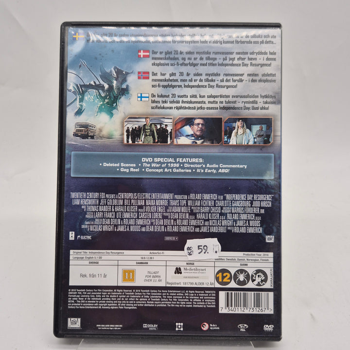Independence Day Resurgence DVD action sci fi