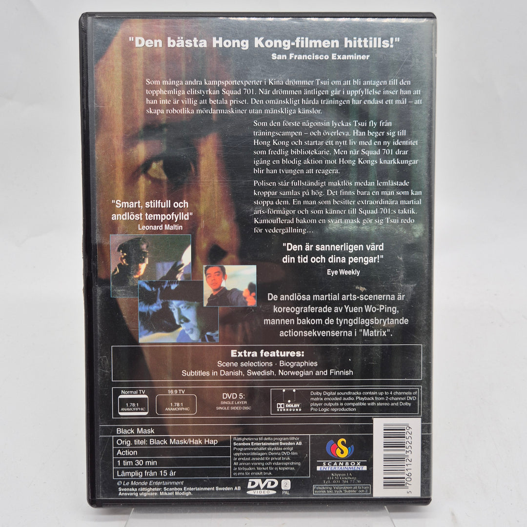 Black Mask DVD med Jet Li 1990-tal