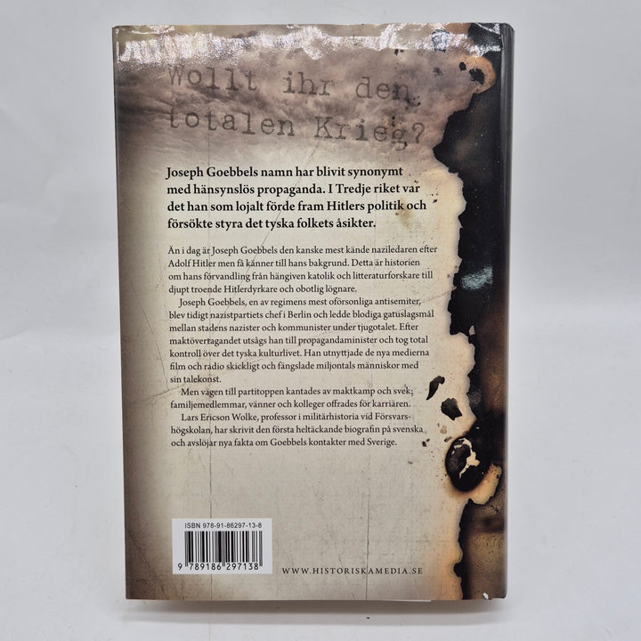Joseph Goebbels biografi inbunden bok historia