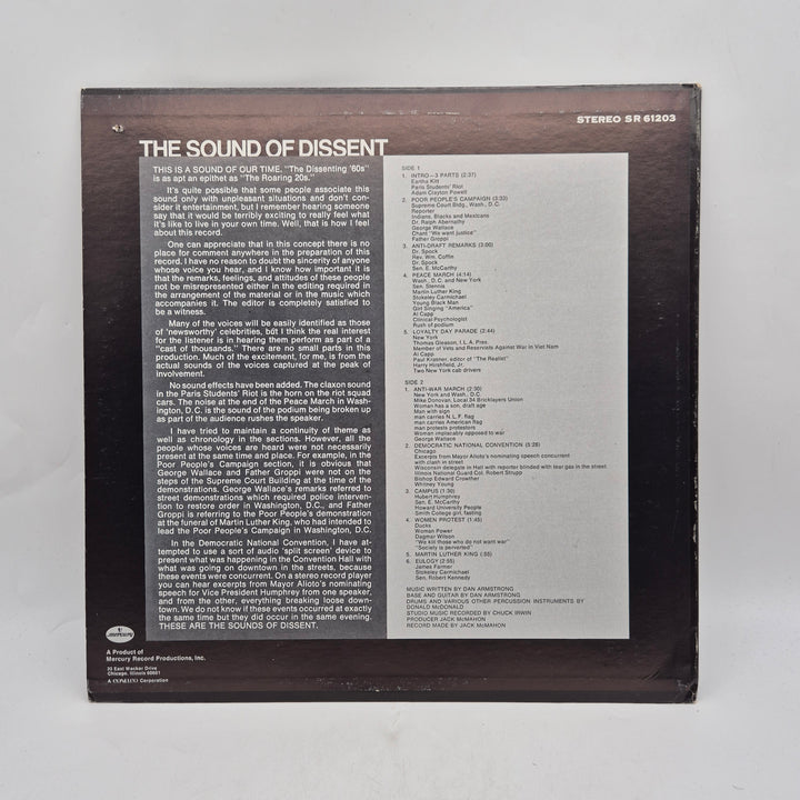 The Sound of Dissent vinyl LP Mercury retro