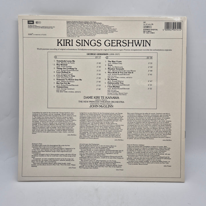 Kiri Te Kanawa Gershwin retro LP-vinyl