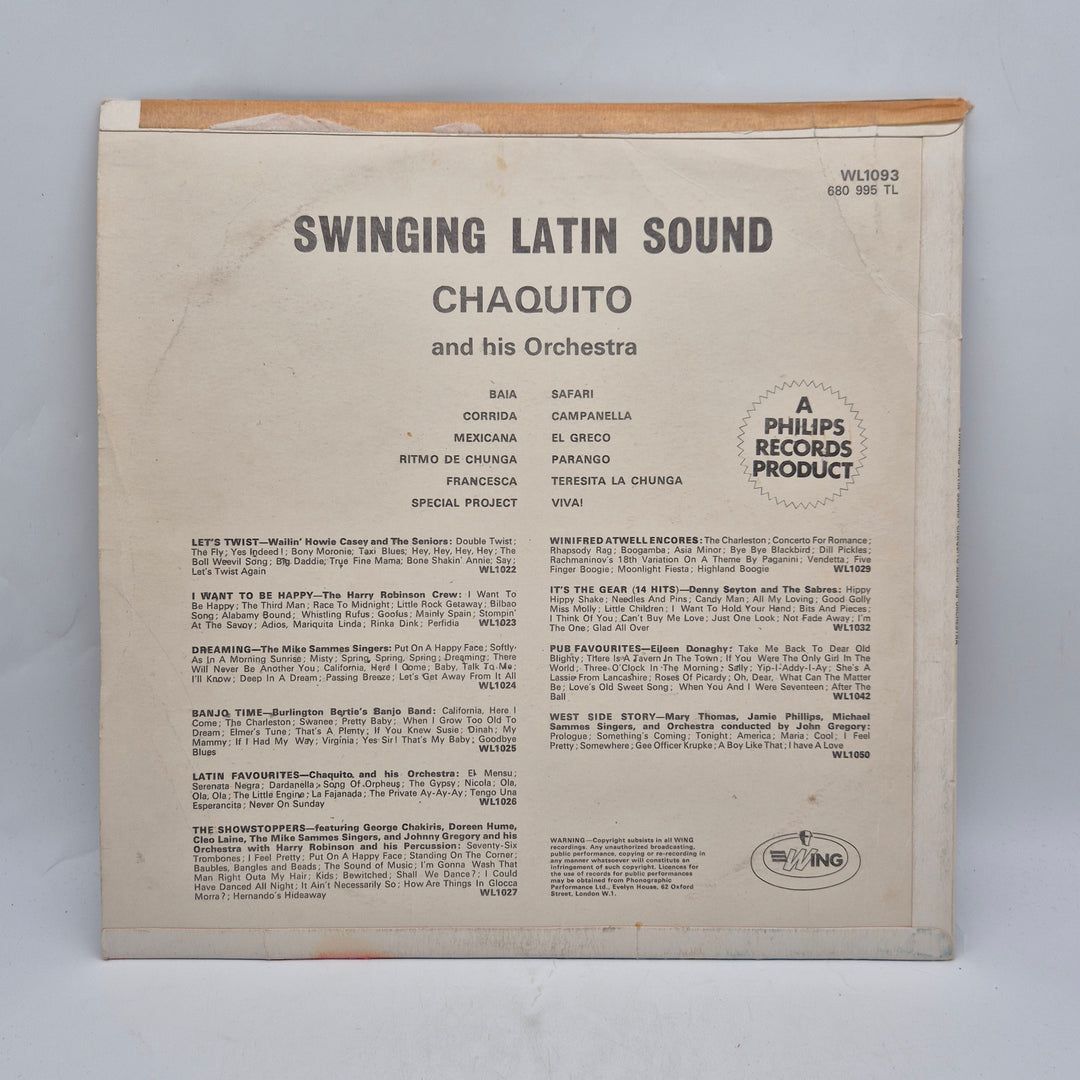 Retro LP Chaquito Swinging Latin Sound