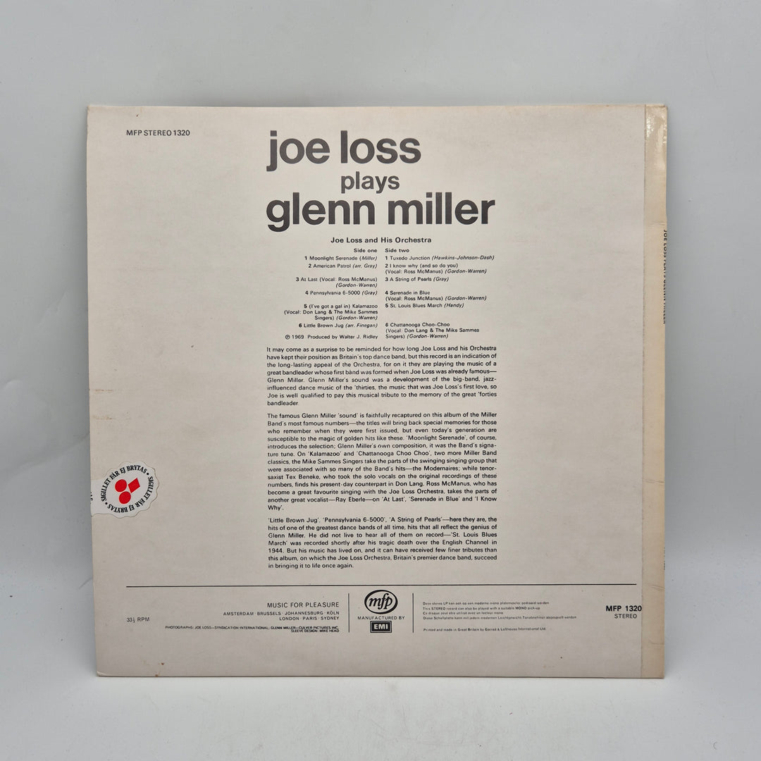 Joe Loss plays Glenn Miller retro LP vinyl