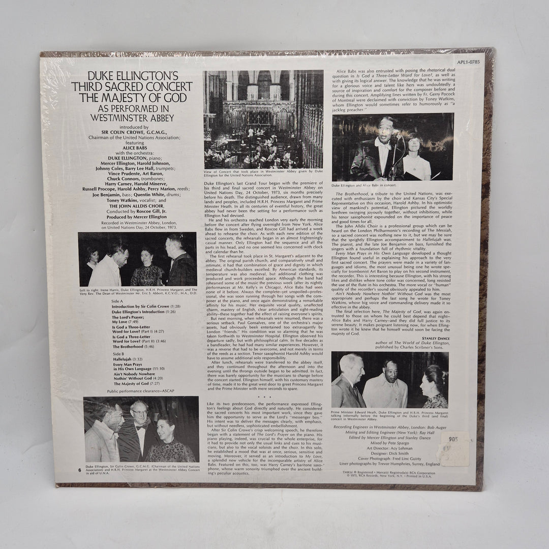 Duke Ellington vinyl LP Third Sacred Concert retro