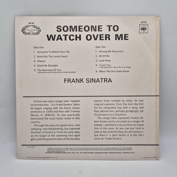 Frank Sinatra Someone To Watch Over Me vinyl LP retro