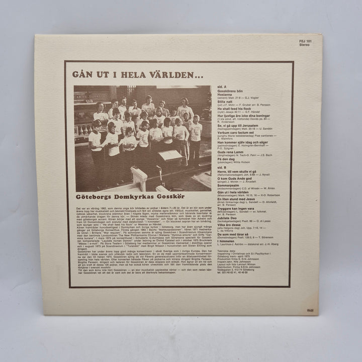 Retro vinyl LP Göteborgs Domkyrkas Gosskör