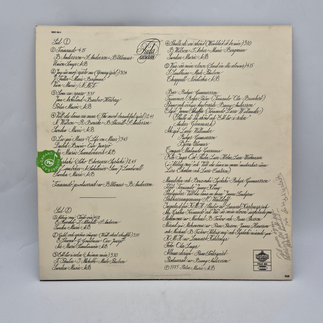 Frida ensam vinyl LP retro 1970-tal