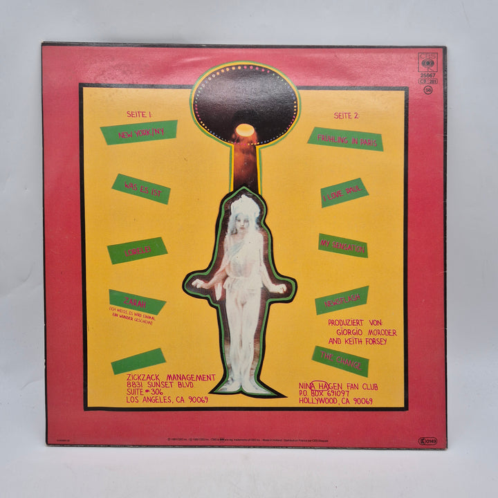 Nina Hagen Angstlos retro 80-tals LP