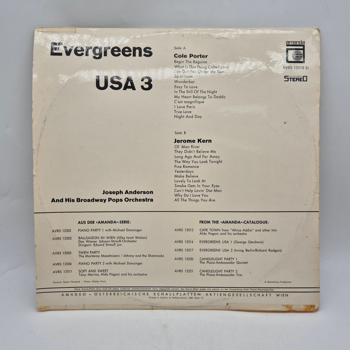 Retro LP Evergreens USA 3 Cole Porter