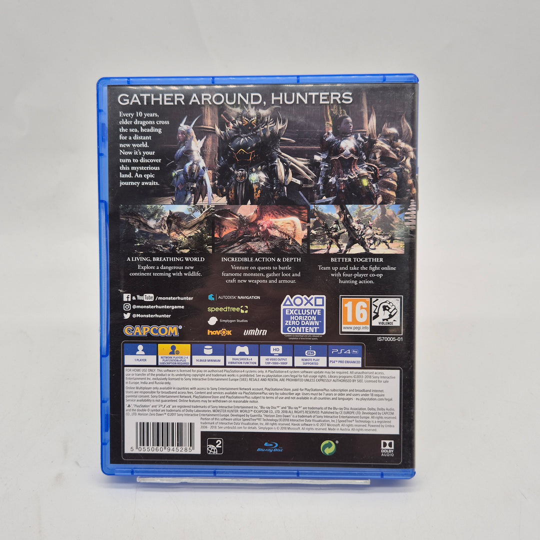 Monster Hunter World PS4 spel begagnat