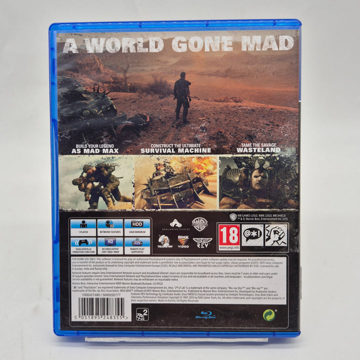 Mad Max PS4 spel begagnat mycket fint