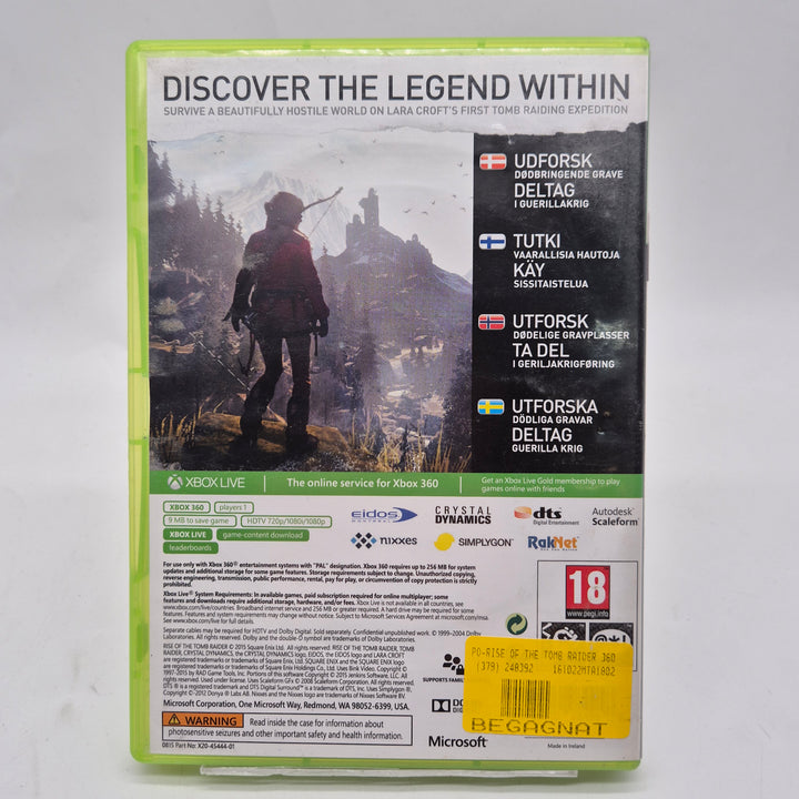 Rise of the Tomb Raider Xbox 360 begagnat