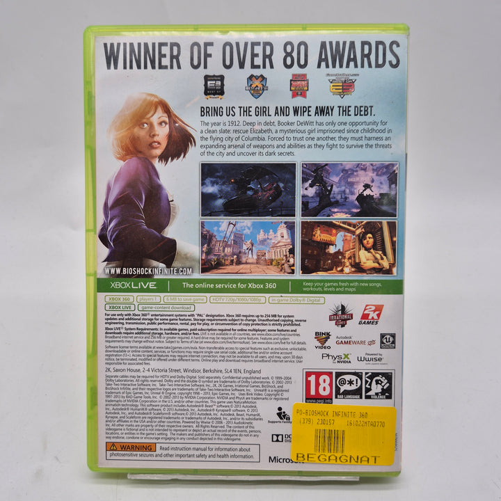 Bioshock Infinite Xbox 360 spel begagnat