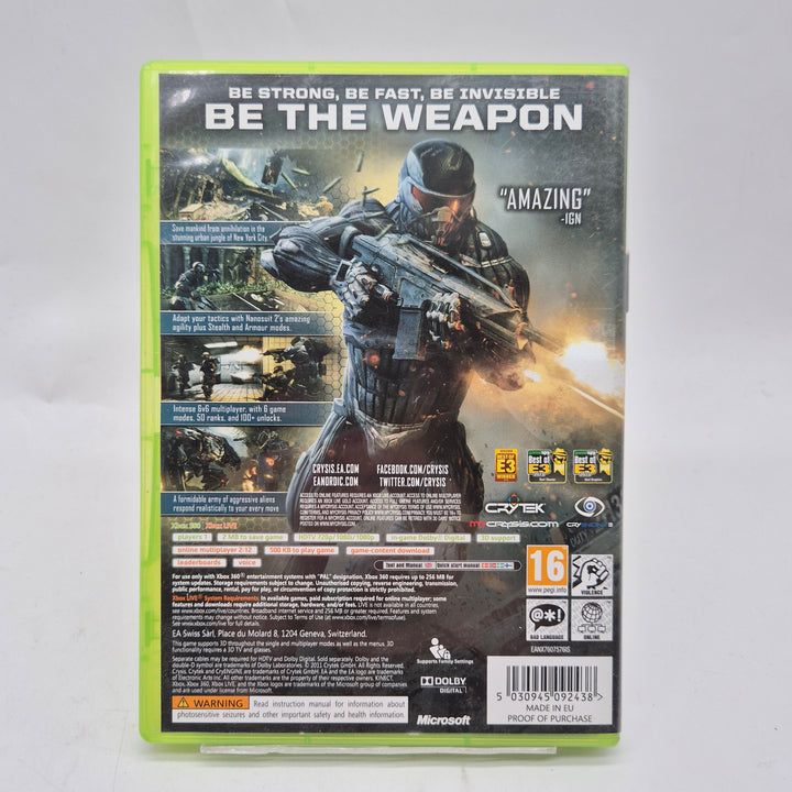 Crysis 2 Xbox 360 klassisk sci fi shooter