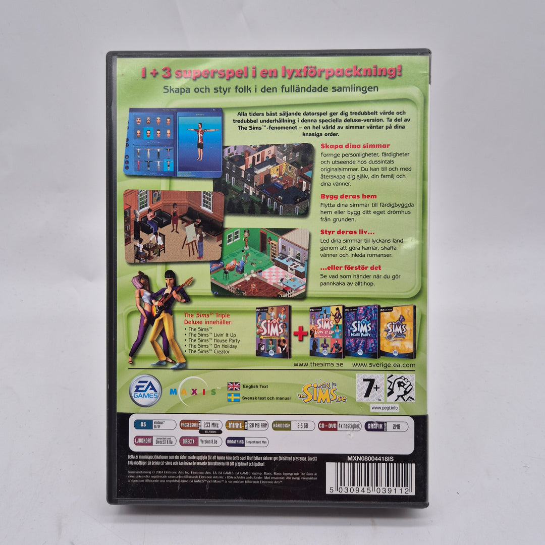 The Sims Triple Deluxe retro PC CD ROM