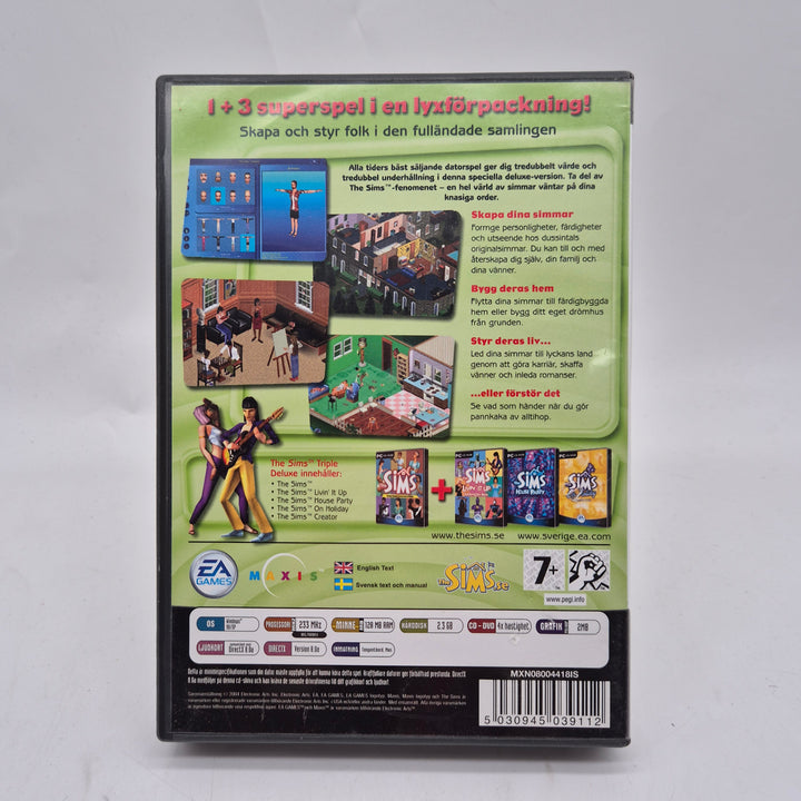The Sims Triple Deluxe retro PC CD ROM