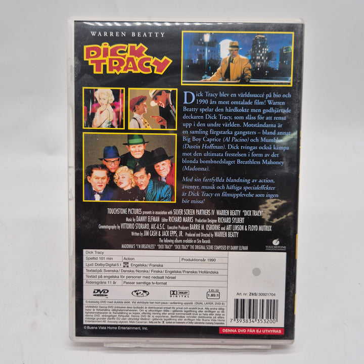 Dick Tracy retro action DVD med Warren Beatty