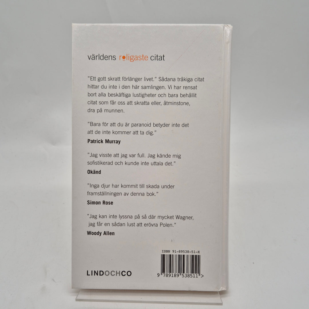 Humoristisk citatbok Världens roligaste citat Lind & Co