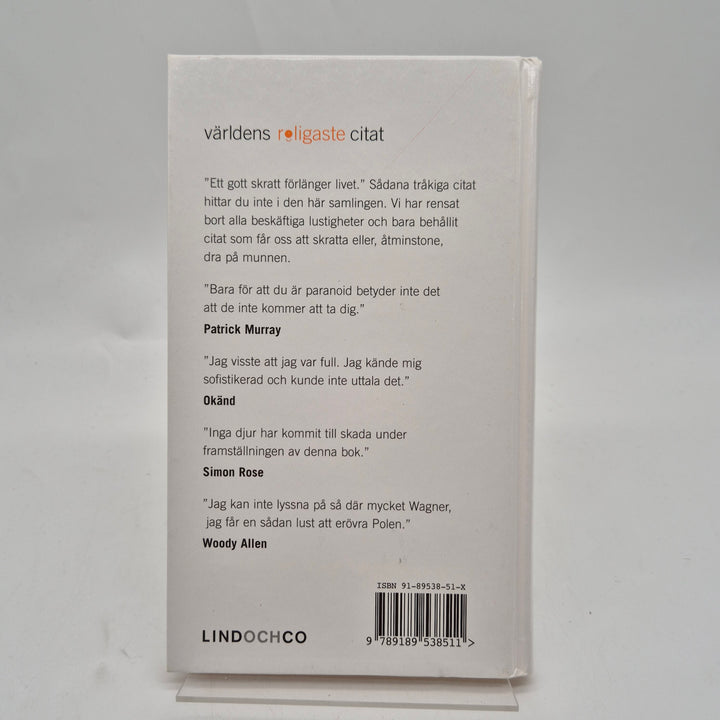Humoristisk citatbok Världens roligaste citat Lind & Co