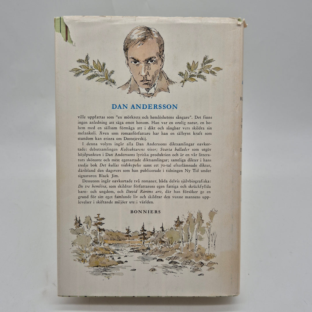 Dan Andersson samlingsvolym Bonniers retro bok