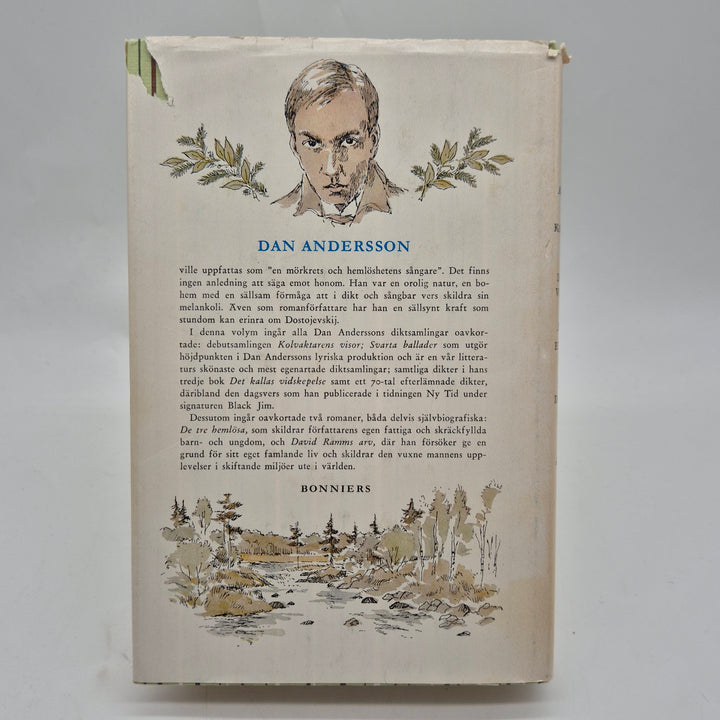 Dan Andersson samlingsvolym Bonniers retro bok