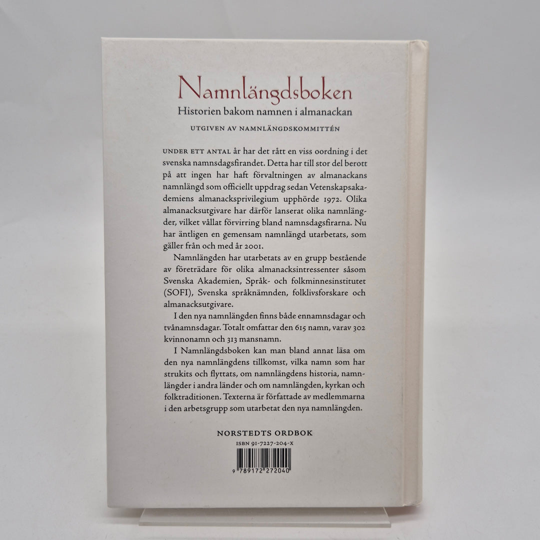 Namnlängdsboken faktabok om svenska namnsdagar