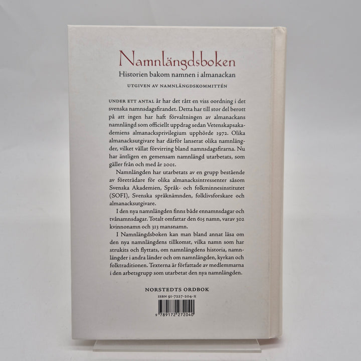 Namnlängdsboken faktabok om svenska namnsdagar