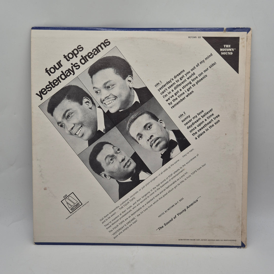 Four Tops Yesterdays Dreams retro vinyl LP