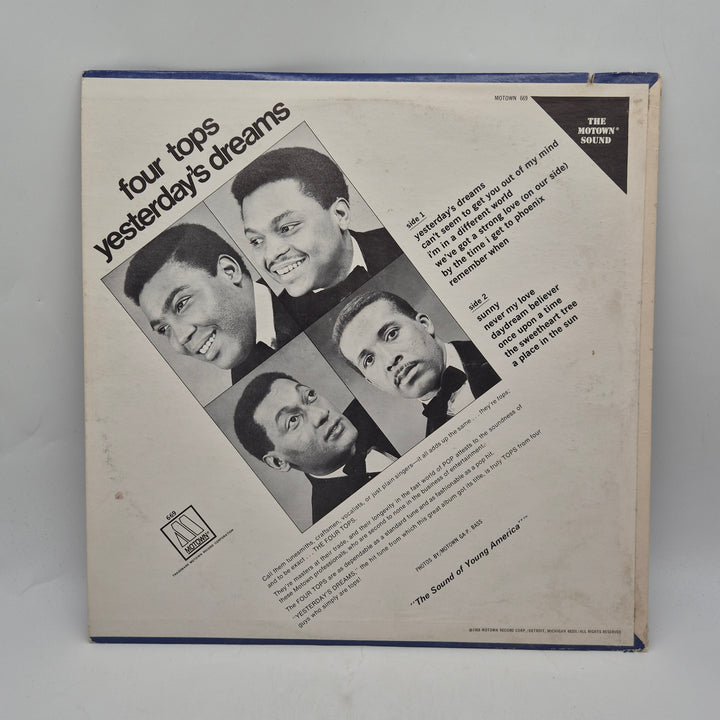 Four Tops Yesterdays Dreams retro vinyl LP