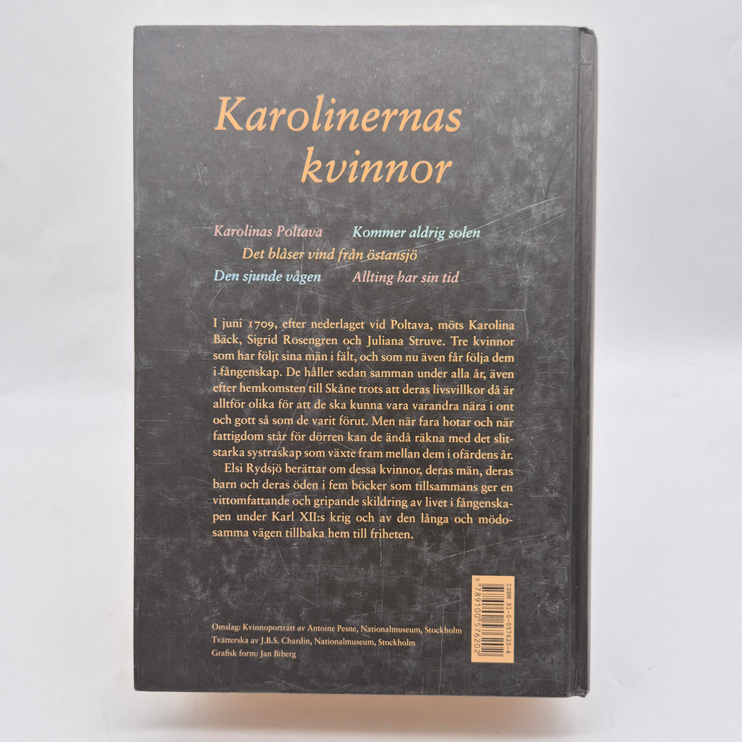 Karolinernas kvinnor historisk roman inbunden bok