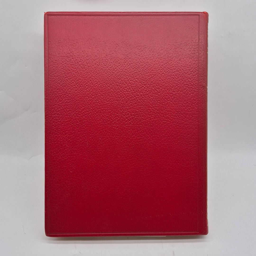 Svensk yrkeskvinna bok retro rött konstläder