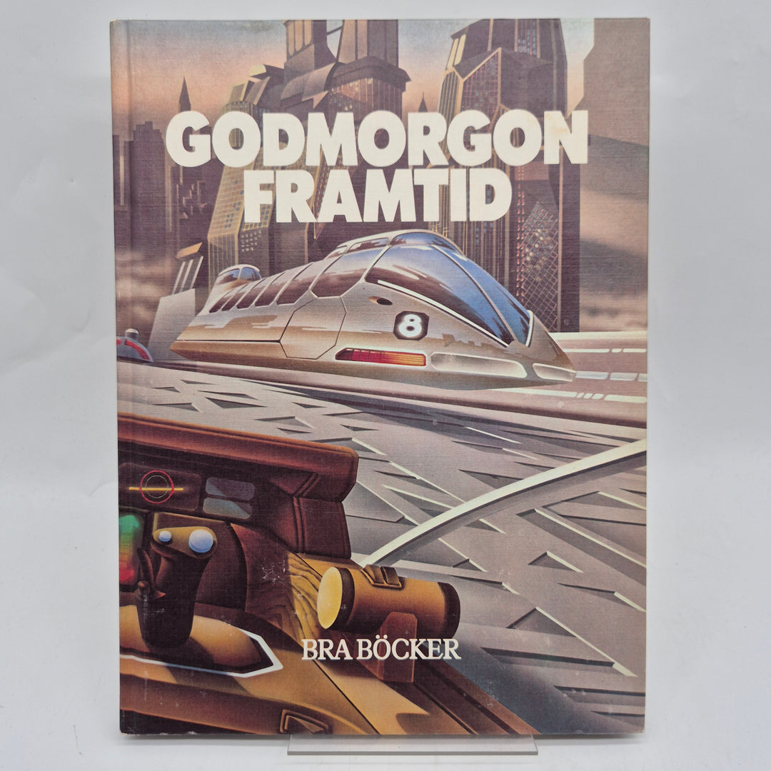 Retro futuristisk faktabok Godmorgon Framtid Bra Böcker