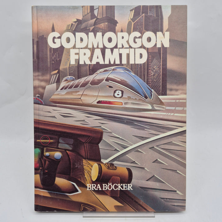Retro futuristisk faktabok Godmorgon Framtid Bra Böcker