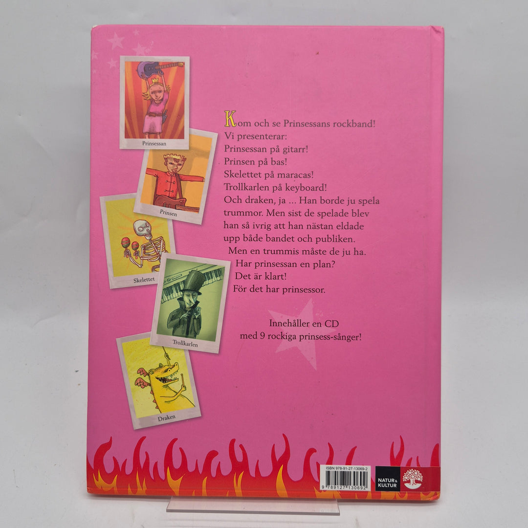 Prinsessans rockband barnbok med CD begagnad