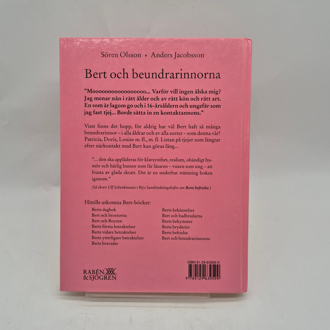 Bert och beundrarinnorna inbunden ungdomsbok retro