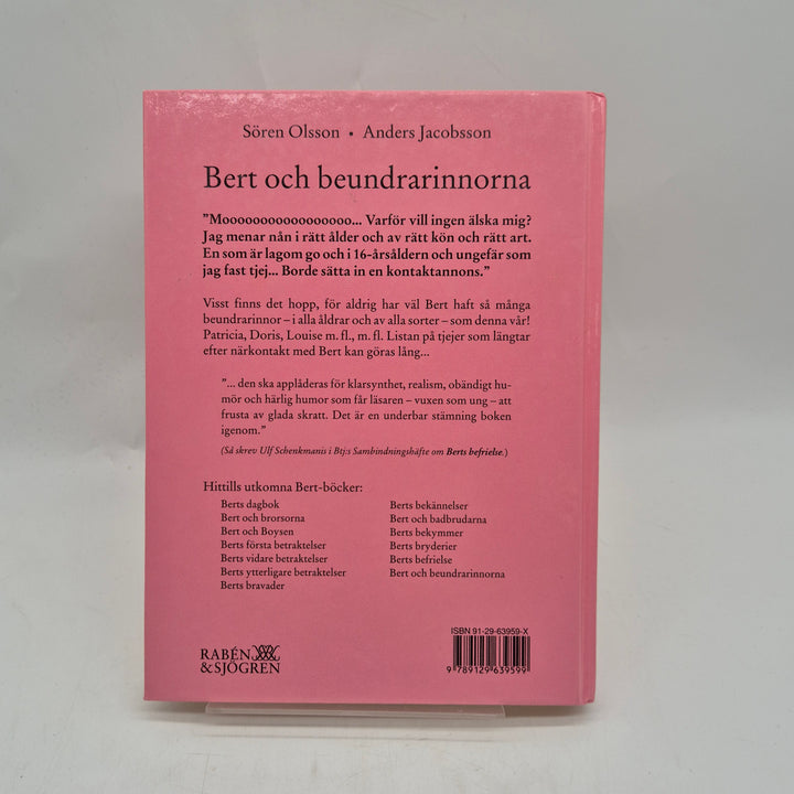 Bert och beundrarinnorna inbunden ungdomsbok retro