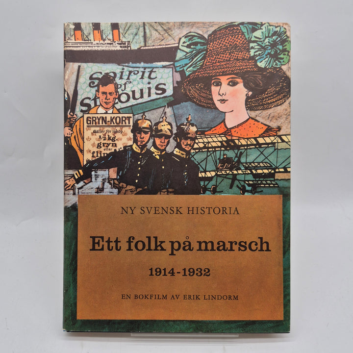 Ett folk på marsch historiebok retro Bonniers