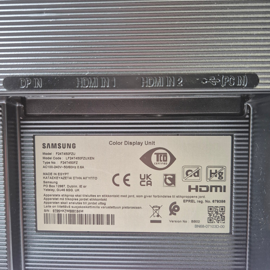 Samsung 24 tum datorskärm svart modern