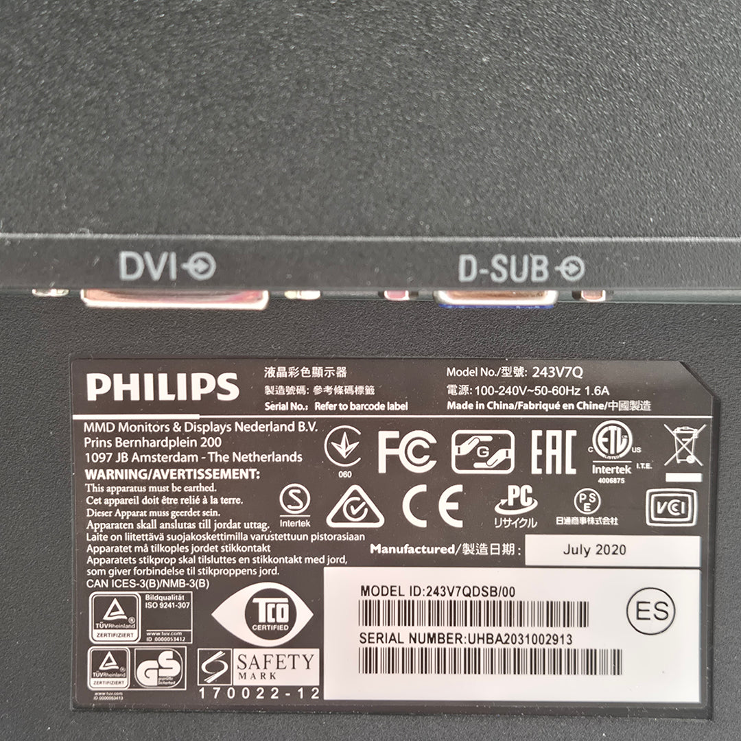 Philips 24 tum LCD datorskärm modern