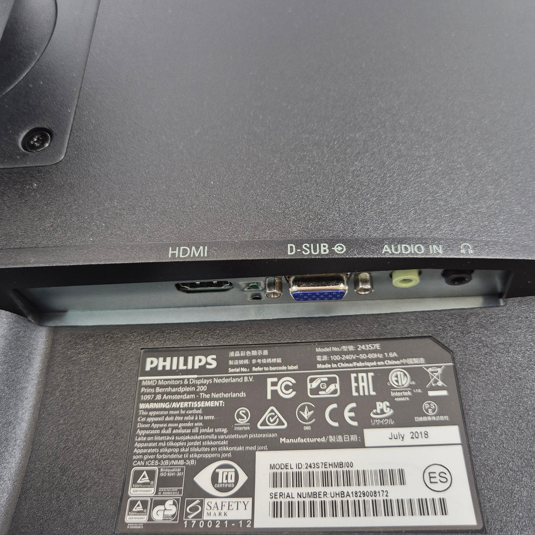 Philips 24 tums datorskärm HDMI VGA begagnad