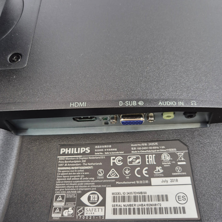 Philips 24 tums datorskärm HDMI VGA begagnad