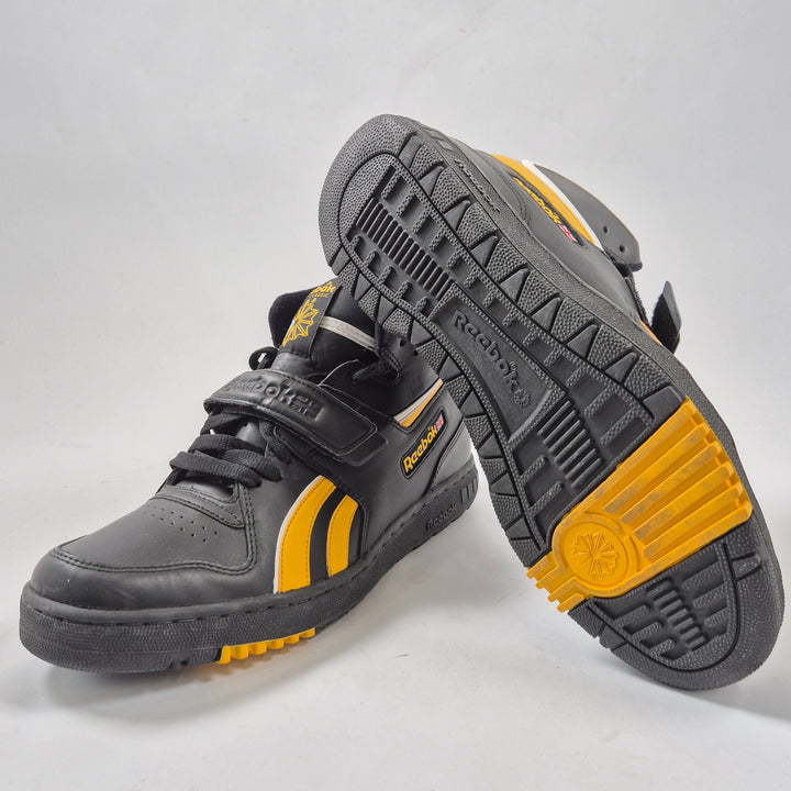 Retro Reebok basketskor svart gult herr