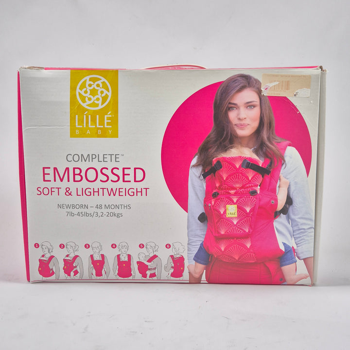 LÍLLÉbaby bärsele Complete Embossed ergonomisk svart