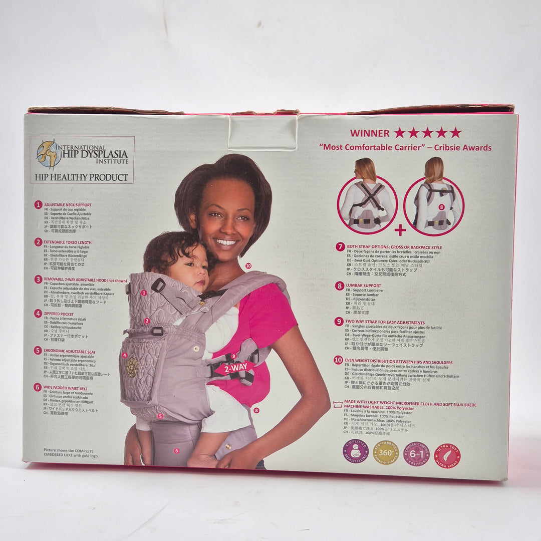 LÍLLÉbaby bärsele Complete Embossed ergonomisk svart