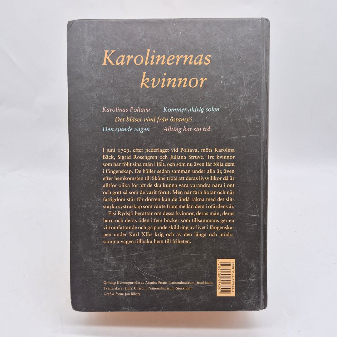 Karolinernas kvinnor historisk roman inbunden bok