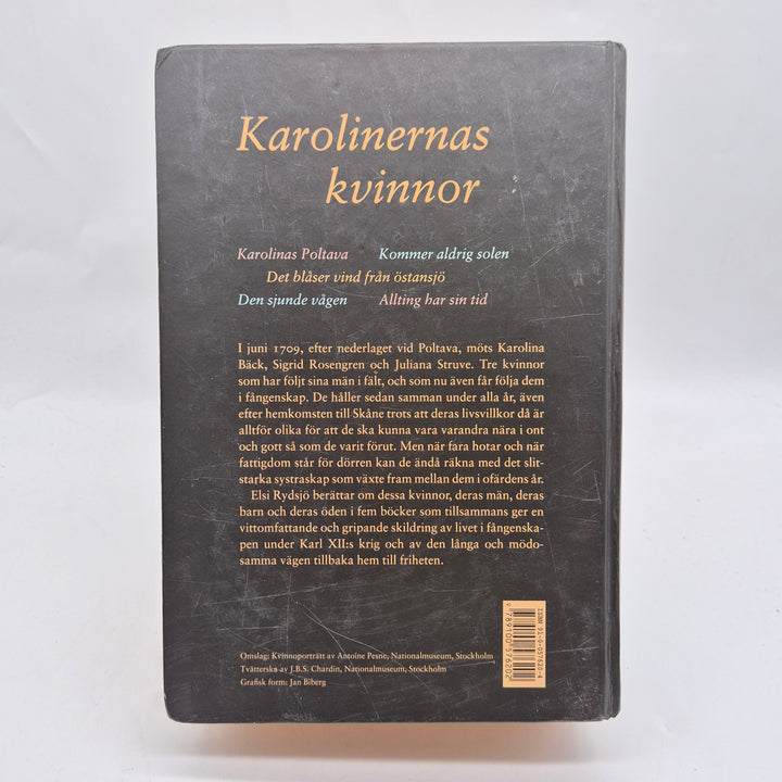 Karolinernas kvinnor historisk roman inbunden bok