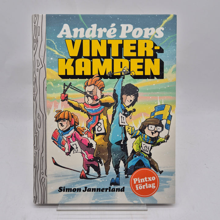 Vinterkampen barnbok inbunden André Pops