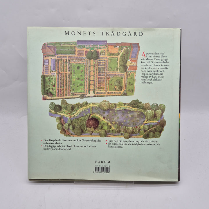 Monets trädgård konstnärlig trädgårdsbok inbunden