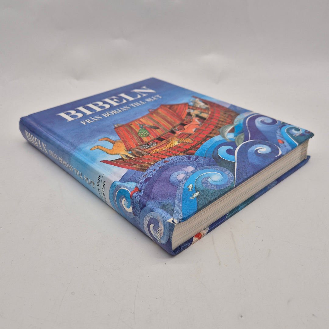 Färgstark illustrerad barnbibel Bibeln från början